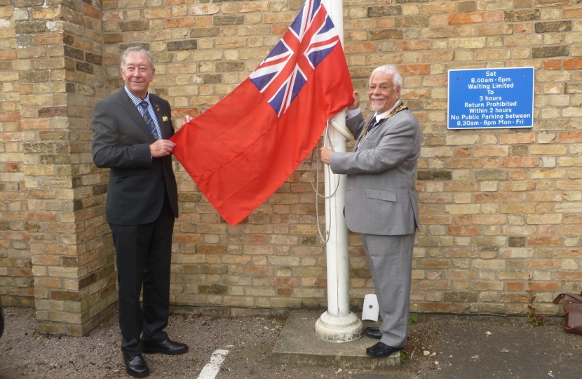 Raising the Red Ensign