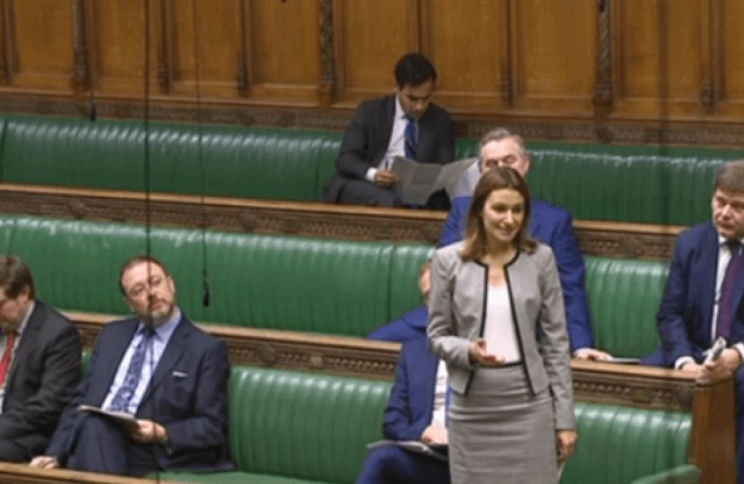 Lucy Frazer in Parliament