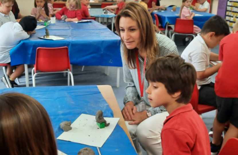 2022 - Lucy Frazer MP visiting Spring Meadow Infant Nursery