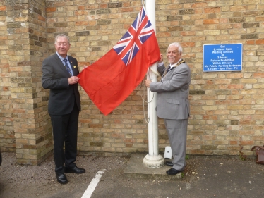 Raising the Red Ensign